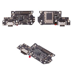 Flat Cable compatible with Xiaomi Redmi Note 12 Pro Plus, charge connector, with SIM connector, with microphone, with components, charging board 