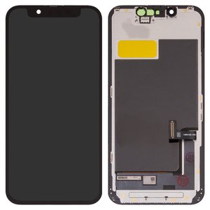 Дисплей для iPhone 13 mini, черный, с рамкой, HC, OLED  DD OLED