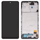 LCD compatible with Xiaomi Redmi Note 10 Pro, Redmi Note 10 Pro Max, (black, with frame, Copy, (TFT), M2101K6G)