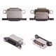 Коннектор зарядки для iPhone 15 Pro, iPhone 15 Pro Max, черный, USB тип-C