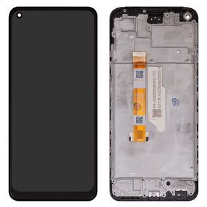 LCD compatible with Oppo A96 4G, black, with frame, High Copy, CPH2333, BS066FBM L05 MB00 