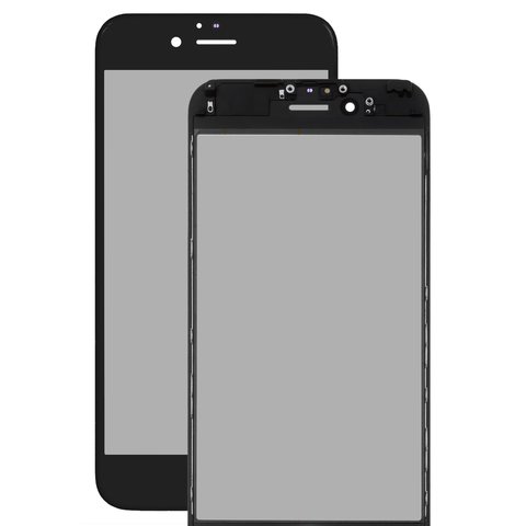 Vidrio de carcasa puede usarse con Apple iPhone 6S, con película polarizada, con película OCA, con marcos, negro