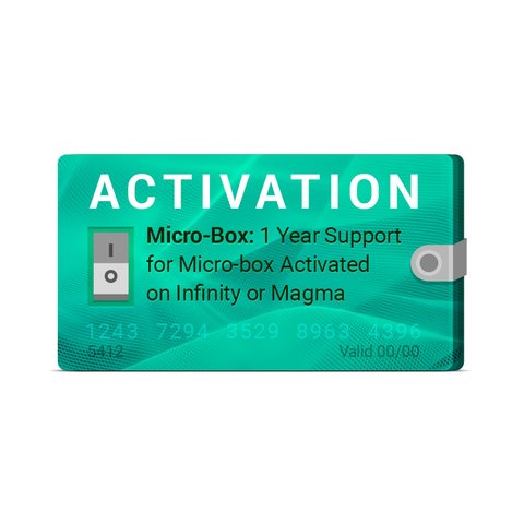 Micro Box: Activación de soporte por 1 año para Micro box activado en Infinity o Magma