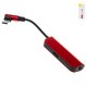 Adaptador Baseus L53, no soporta micrófono, de USB tipo-C a 3.5 mm 2 en 1, USB tipo C, TRS 3.5 mm, rojo, #CATL53-91