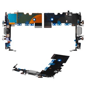 Cable flex puede usarse con iPhone 8, iPhone SE 2020, iPhone SE 2022, del conector de carga, blanco, HC