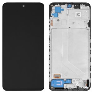 Pantalla LCD puede usarse con Xiaomi Poco M5s, Redmi Note 10, Redmi Note 10S, negro, con marco, Original PRC 