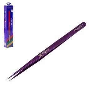 Pinzas para smd Mechanic AP KING11, recta, 140 mm, morado