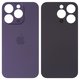 Panel trasero de carcasa puede usarse con iPhone 14 Pro, morada, no es necesario desmontar la cámara, Original (PRC), big hole