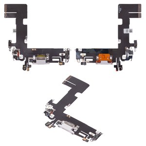 Cable flex puede usarse con iPhone 13, del conector de carga, blanco, con micrófono, HC