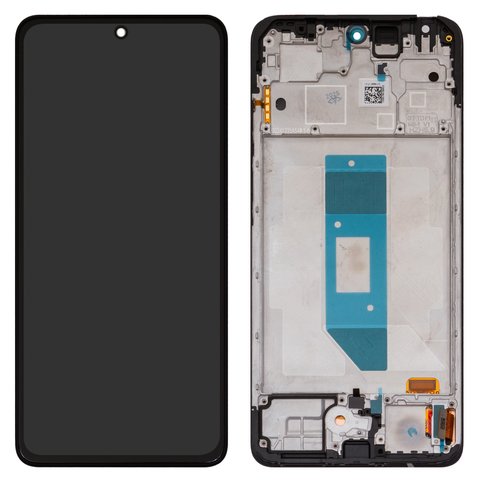 Pantalla LCD puede usarse con Xiaomi Redmi Note 14 4G, negro, con marco, Original PRC , 159.6mm, 24117RN76G, 24117RN76O