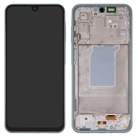 Pantalla LCD puede usarse con Samsung A266 Galaxy A26, menta, con marco, Original PRC , mint