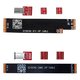 Juego de conectores con cable plano (negro) eMMC / UFS ISP para MiPi Pro / Plus / Mini / Gear 2