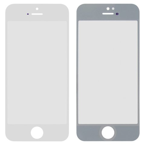Скло корпусу для мобільного телефону Apple iPhone 5, біле