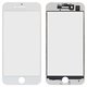 Скло корпуса для iPhone 7, з рамкою, з ОСА-плівкою, біле