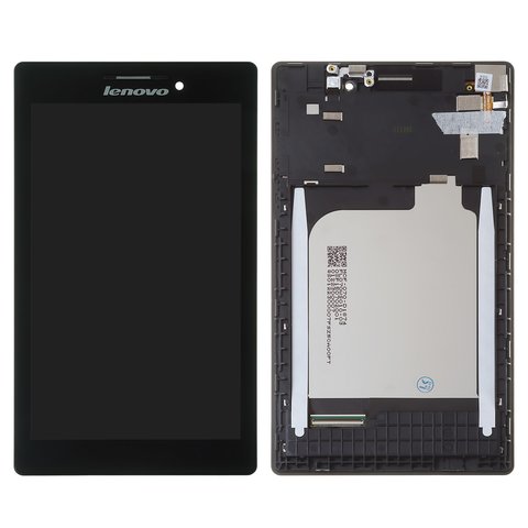 Дисплей для Lenovo Tab 2 A7 10, Tab 2 A7 20F, чорний, з рамкою, #BT0700430150928 C 131741E1V1. 6