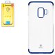 Чехол Baseus для Samsung G960 Galaxy S9, синий, прозрачный, пластик, #WISAS9-DW03