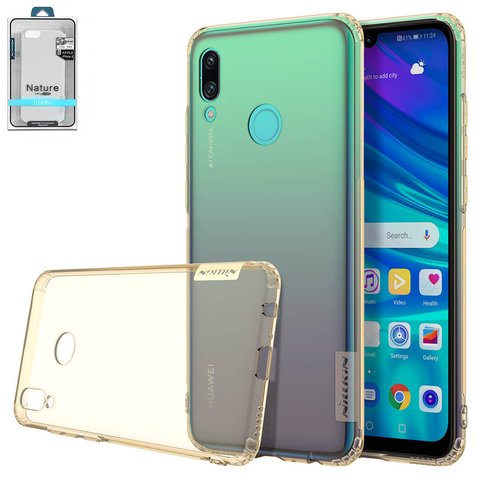 Чохол Nillkin Nature TPU Case для Huawei P Smart 2019 , коричневий, прозорий, Ultra Slim, силікон, #6902048172074