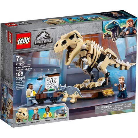 Конструктор LEGO Jurassic World Скелет тираннозавра на выставке 76940