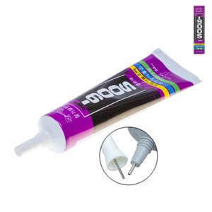 Клей герметик Zhanlida T900S, для приклеивания тачскрина, дисплея, 50 мл, черный