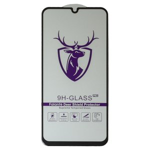 Защитное стекло All Spares для Samsung A245 Galaxy A24, M346 Galaxy M34, совместимо с чехлом, Full Glue, черный, cлой клея нанесен по всей поверхности, HD deer