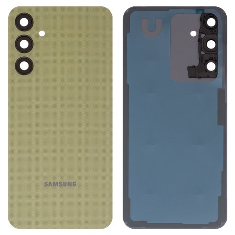 Задня панель корпуса для Samsung A256 Galaxy A25, жовта, із склом камери, personality yellow