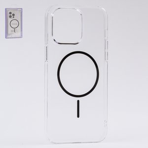 Чехол Fully PC MagSafe для iPhone 14 Pro Max, прозрачный, бесцветный, магнитный, пластик