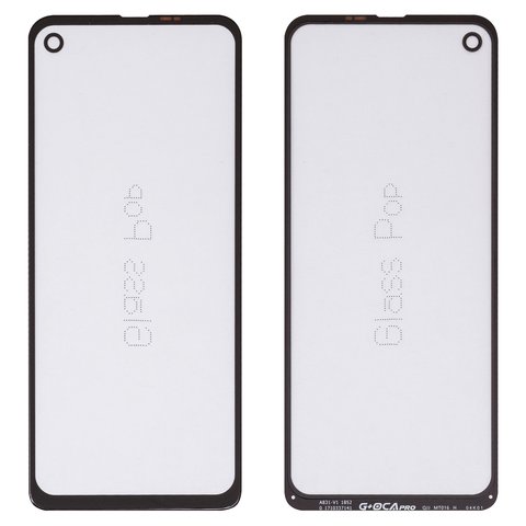 Скло корпуса G+OCA PRO для Motorola One Action XT2013, з ОСА плівкою, чорне