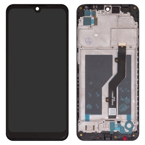 Дисплей для ZTE Blade A5 2020 , чорний, з рамкою, High Copy, SKI608 B09 V0.1