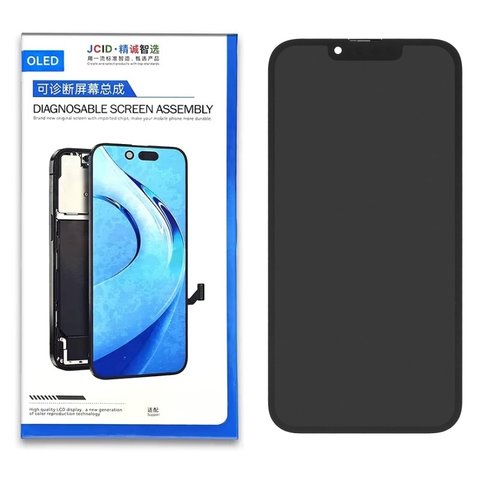 Дисплей для iPhone 13, чорний, з рамкою, High Copy, без помилки, OLED  JCID diagnosable