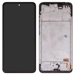 Дисплей для Xiaomi Redmi Note 14 4G, черный, с рамкой, High Copy, 161.5mm, OLED , 24117RN76E, EU version