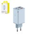 Мережевий зарядний пристрій Baseus GaN6 Pro, 65 Вт, Power Delivery (PD), Fast Charge, блакитний, 4 порта, #P10162701313-00