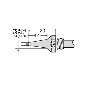 Desoldering Tip GOOT TP 100N S5